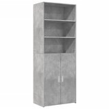 Maison Chic Visoka omara - Komoda - Predalnik betonsko siva 70x42,5x185 cm inženirski les, (21721798) Cene