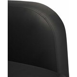 SOFA fotelja s naslonima za ruke crna 54 cm umjetna koža | shoptok.hr
