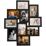 vidaXL Foto okvir za 10x(10x15 cm) fotografij črn MDF | Shoptok.si