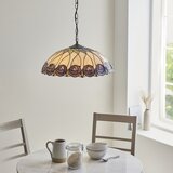 Endon 111985 - Luster na lancu Tiffany HUTCHINSON 3xE27/10W/230V prečnik 50 cm | Eponuda.com