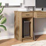 vidaXL Tower stalak za računalo s ladicom boja hrasta 35x45x77 cm | shoptok.hr