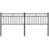  Metalno zamjensko uzglavlje crno 193 cm | shoptok.hr