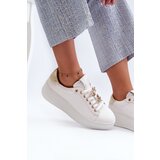 S. BARSKI Women's Leather Platform Sneakers with Decorative Buttons D&A | Shoptok.si