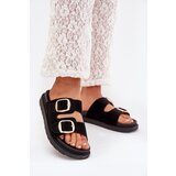 Boto Women's Platform Sandals With Golden Buckles Black Verena | ePonuda.com