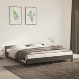 vidaXL Posteljni okvir z vzglavjem temno siv 180x200 cm žamet Cene
