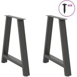  Noge za blagovaonski stol A-oblika 2 kom antracit 80 x (72-73) cm čelik | shoptok.hr