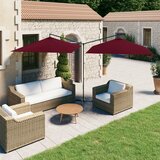  Dvostruki suncobran s čeličnom šipkom 600 x 300 cm bordo Cijene