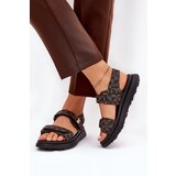 Boto Fabric Women's Platform Sandals Black-Brown Leriot | Shoptok.si