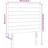  Uzglavlje tamnoplavo 100x5x118/128 cm baršunasto | shoptok.hr