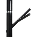  Stalak za kapute crni 175 cm od željeza obloženog prahom | shoptok.hr
