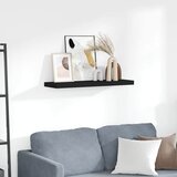  Plutajuća zidna polica crna 80 x 23,5 x 3,8 cm MDF | shoptok.hr