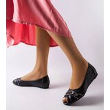 Gemre Black lace ballet flats with rhinestones Creek Cijene