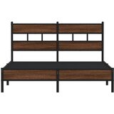  Okvir kreveta bez madraca smeđi hrast 137x190 cm izrađeno drvo | shoptok.hr