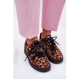 Boto Low Women's Sports Shoes In Leopard Print Brown Zelevelis | Shoptok.si