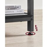 Ugaoni pisaći sto SOLEA, crne boje | Eponuda.com