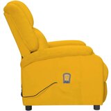  Električni Masažni naslonjač - Masažna fotelja žuta baršunasti - Žuta 1 | shoptok.hr