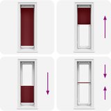  Plisirana roleta Bordeaux crvena 40x150 cm širina tkanine | Eponuda.com