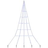 vidaXL LED božično drevesce med 168 LED Modra 511 cm Kovina | Shoptok.si