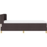  Krevet s opruga kutije Tamno smeđa i bijela 80 x 200 cm tkanina | shoptok.hr