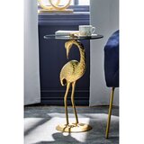 Jotex Okrogla stranska mizica s stekleno mizno ploščo ø 40 cm Galapagos – | Shoptok.si