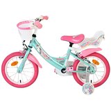 Volare Unicorn Children's Bicycle - Girls - 14 inch - Green - Two Hand Brakes | shoptok.hr