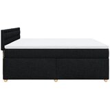  Krevet s oprugama i madracem crni 180x200 cm od tkanine | shoptok.hr