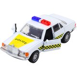  Klasični policijski automobil s metalnim pogonom i otvaranjem vrata, bijeli 1:32 | shoptok.hr