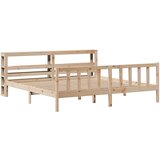 vidaXL Posteljni okvir z vzglavjem 180x200 cm borovina, (21292224) | Shoptok.si