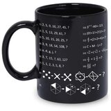  Šalica s 34 logičke i matematičke zagonetke za rješavanje - crna | shoptok.hr