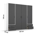 Modern Living Omara S Klasičnimi Vrati Voyager, Siva, Bela | Shoptok.si