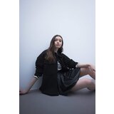 Defacto Pleat Faux Leather Mini Knitted Skirt | shoptok.hr