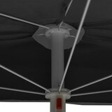  Vrtni polukružni suncobran sa stupom 180 x 90 antracit | shoptok.hr