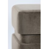 Light & Living Temno rjav žameten tabure Piazza – | Shoptok.si