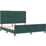  Postelja Temno Zeleno 180x200 cm Žamet, (22049410) | Shoptok.si