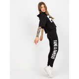 Fashion Hunters Black two-piece sports set with leggings | ePonuda.com