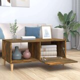 vidaXL Stolić za kavu dimljeni hrast 89,5x50x40 cm konstruirano drvo | shoptok.hr