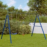 vidaXL Vanjski set s ljuljačkom trapezom i ljestvama Plava 1 Sjedalo ljuljačke + trapez + ljuljačka s diskom Cijene