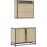  2-dijelni set kupaonskog namještaja boja hrasta sonome drveni | shoptok.hr