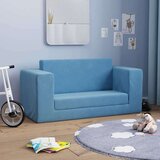 vidaXL Dječji dvosjed na razvlačenje plavi mekani plišani | shoptok.hr