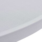 vidaXL Raztegljivo Pregrinjalo za Visoke Barske Mize Ø60 2 Kosa Bele Barve | Shoptok.si