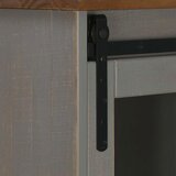 vidaXL Komoda HALDEN s kliznim vratima siva 80x40x80 cm puno drvo | shoptok.hr