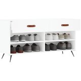  Klupa za cipele sjajna bijela 102x35x55 cm konstruirano drvo | shoptok.hr
