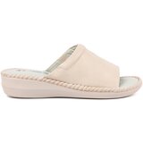 Shelvt Light beige flip-flops with leather insole | Shoptok.si