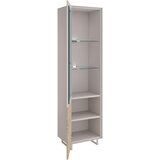 Livetastic VITRINA, masivno kašmir, hrast bianco | Shoptok.si