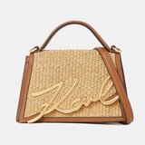 Karl Lagerfeld Torbe SIGNATURE 2.0 SM CB RAFFIA Kostanjeva | Shoptok.si