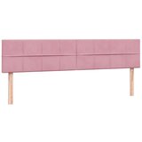  Box spring postelja z vzmetnico roza 180x210 cm žamet, (21829124) | Shoptok.si