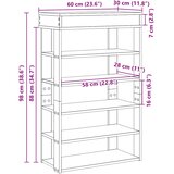  Stalak za cipele bijeli 60x30x98 cm izrađeno drvo | shoptok.hr
