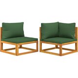 Maison Chic Seti vrtnega pohištva - Vrtna garnitura - Vrtni pohištvo set 2-delna z blazinami trden akacijev les, (21815678) | Shoptok.si
