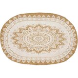  Tepisi za područja Prirodna boja s bijelim otiskom 205 x 305 cm | shoptok.hr