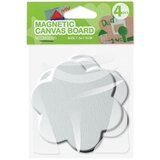  Magneti za doradu - platno / 4 komada cvet | ePonuda.com